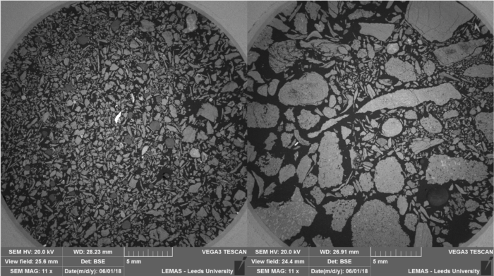 SEM images of sandstone cuttings - Prof Fisher